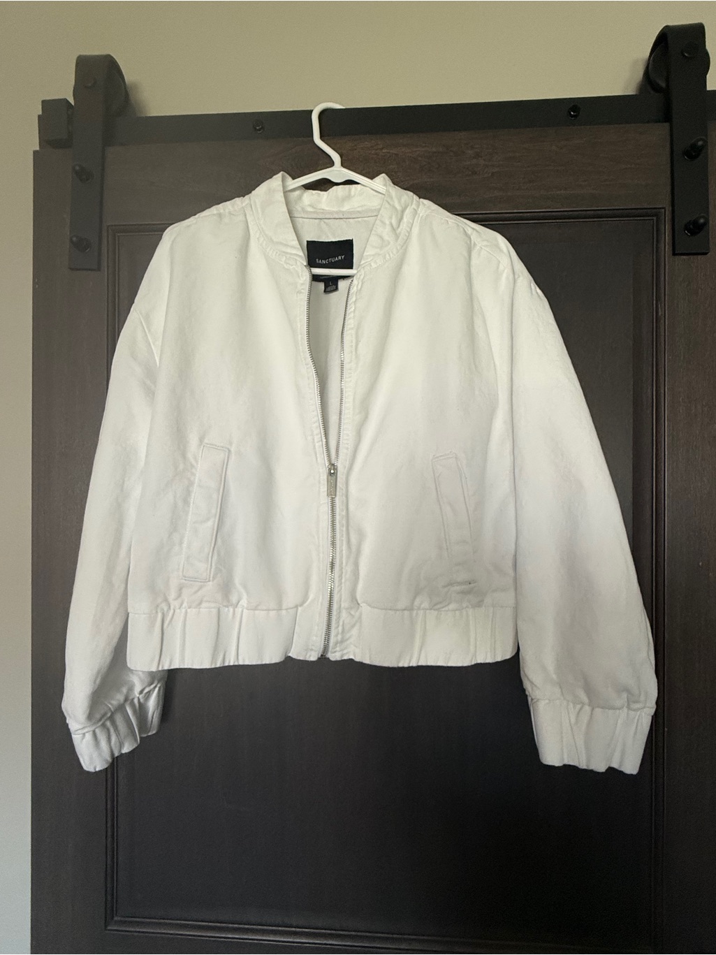 Sanctuary White Women's Bomber Jacket